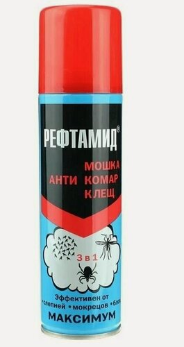 Изображение товара Рефтамид Аэрозоль Максимум 3в1 от клеща, комаров и мошек - 147мл