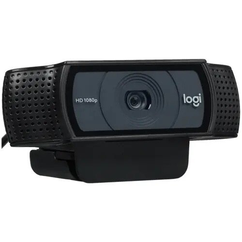 Веб-камера Logitech "VC HD Pro Webcam" C920e , 2 Мп, 1920x1080, с микрофонов, черный