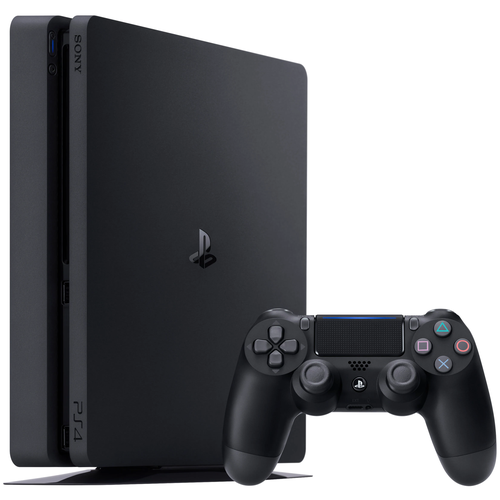 Игровая приставка Sony PlayStation 4 Slim 500 ГБ HDD без игр черный 37628₽