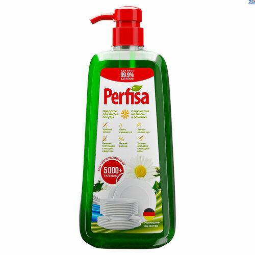 Средство для мытья посуды Perfisa Мелисса и Ромашка, 1 л