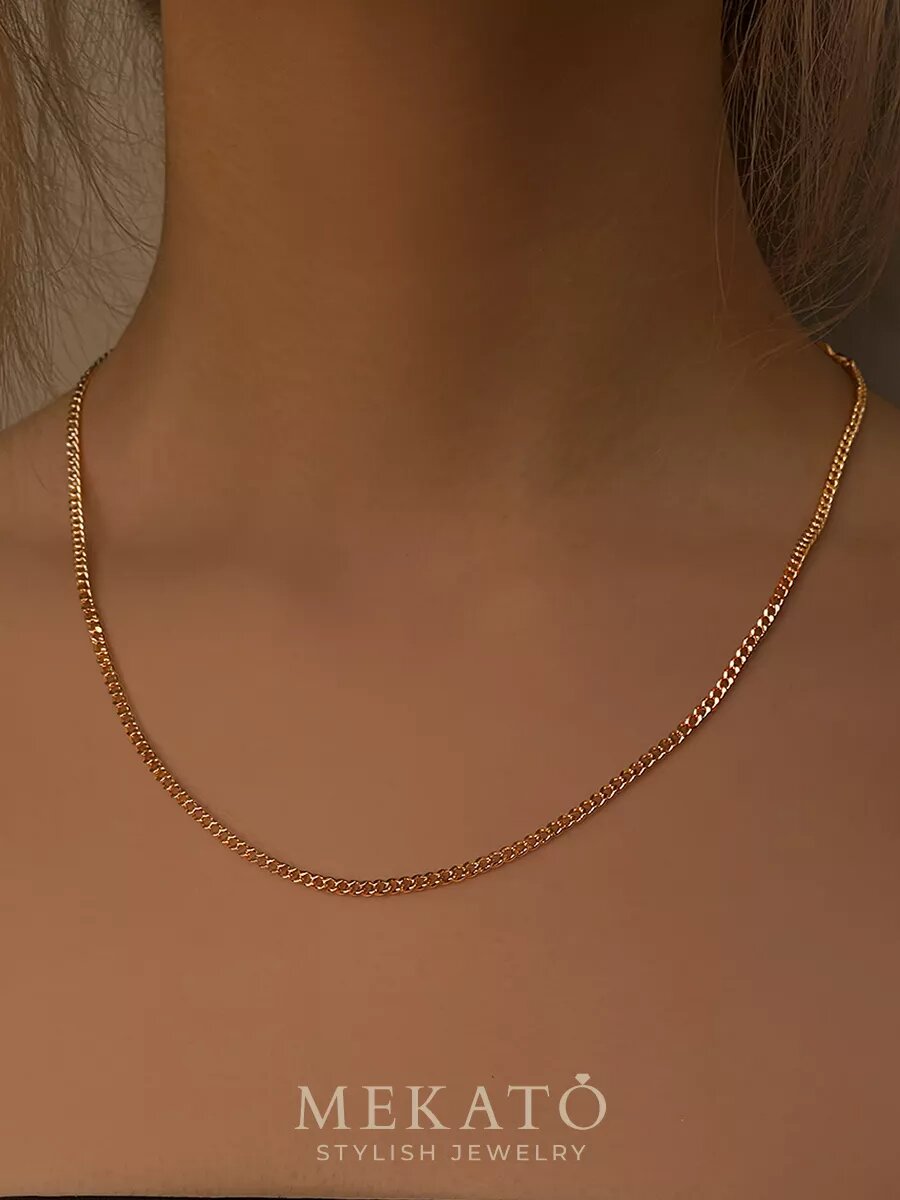 Цепь МЕКАТО, длина 50 см, золотой — фото 1