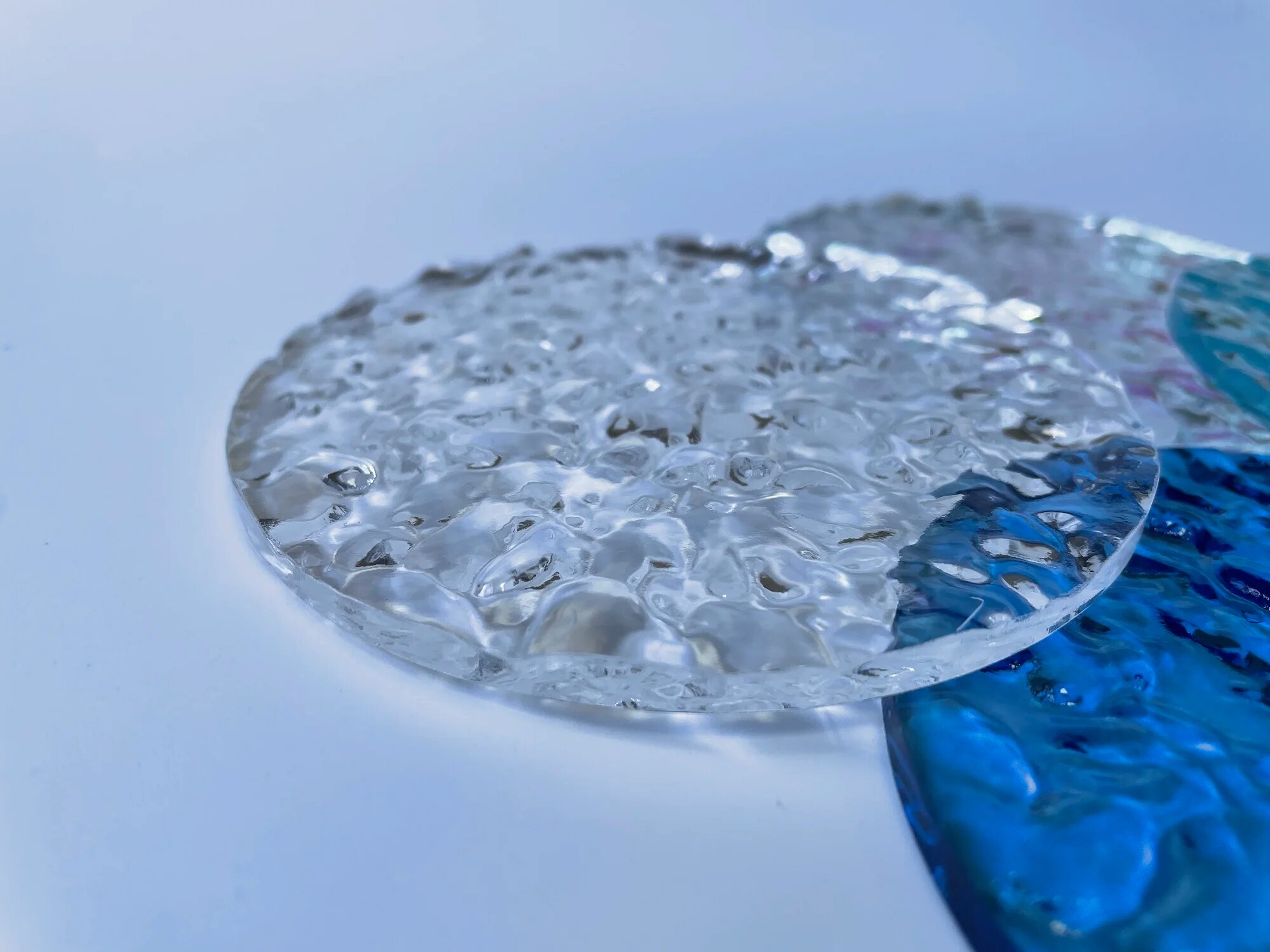 Темно-синий декоративный акриловый диск DIA 100mm 2PCS Transparent