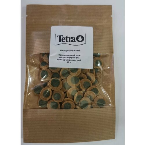 Корм для рыб Tetra Pleco Spirulina Wafers 50г/119мл таблетки