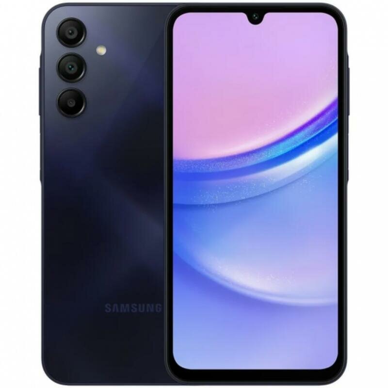 Смартфон Samsung Galaxy A15, 8/128Gb, nano SIM+eSIM, Blue Black (Сине-черный)