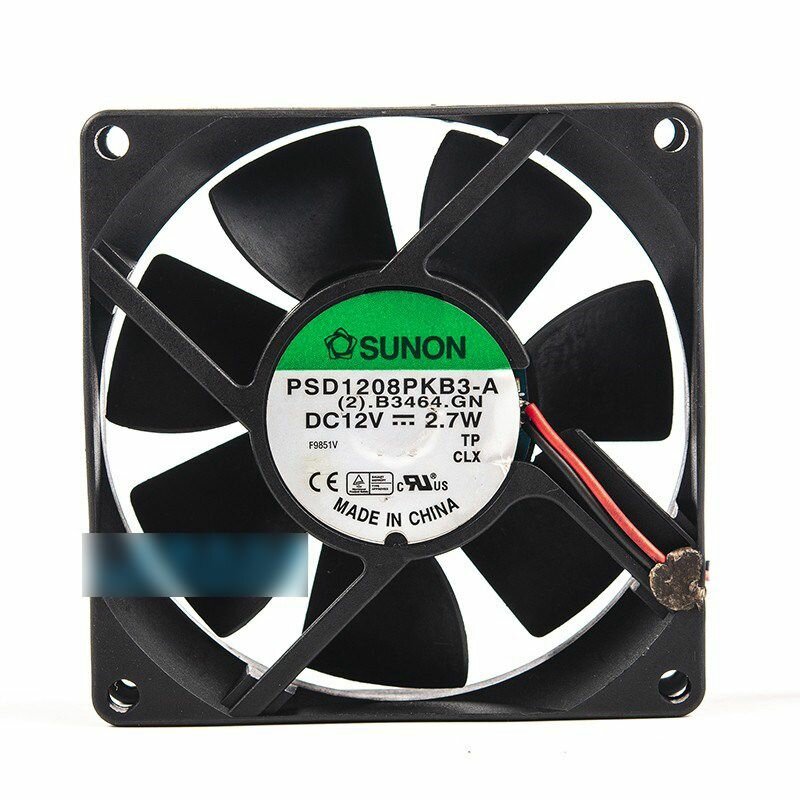 Новый вентилятор охлаждения сервера PSD1208PKB3-A 8020 12 В 2,7 Вт 8 см с двойным шариком для шасси сервера