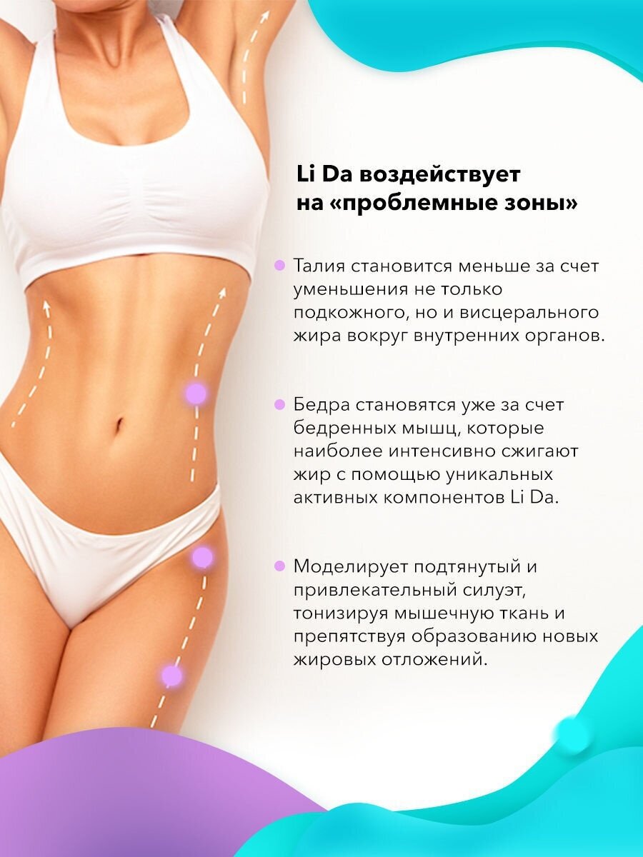 Регуляторы Аппетита Капсулы LiDa / Лида для эффективного похудения, активного подавления аппетита, жиросжигания и контроля веса, 30 капсул