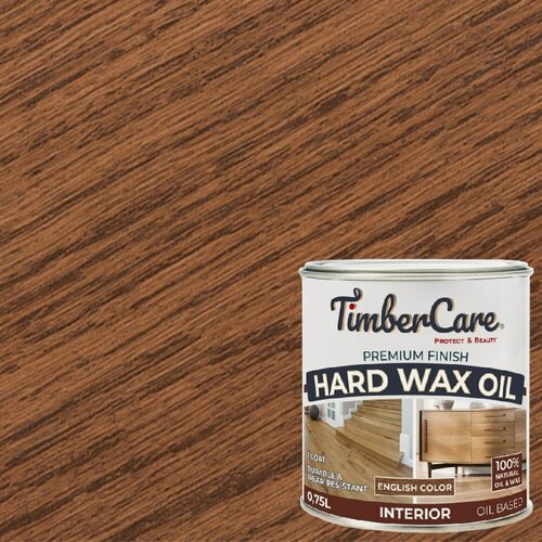 Изображение товара Масло защитное TimberCare Hard Wax Color Oil с твердым воском 350060 Орех 0,75л