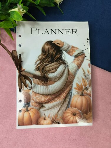 Изображение товара Сменный блок для ежедневника на кольцах А5 Осенний, недатированный, А5, ламинированная обложка