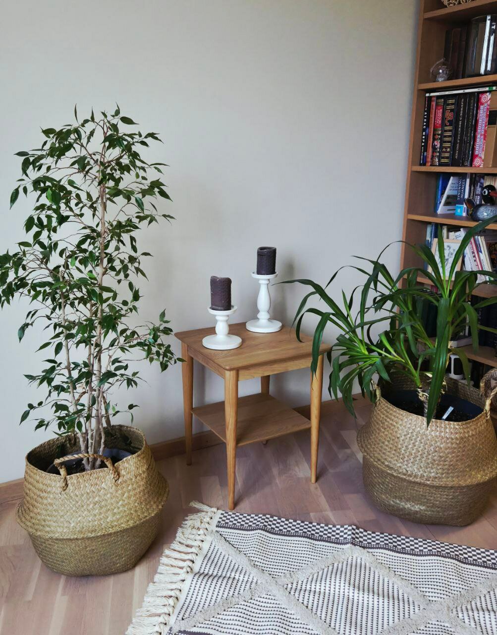 Круглая корзина для хранения и декора /интерьерная /украшения/органайзер