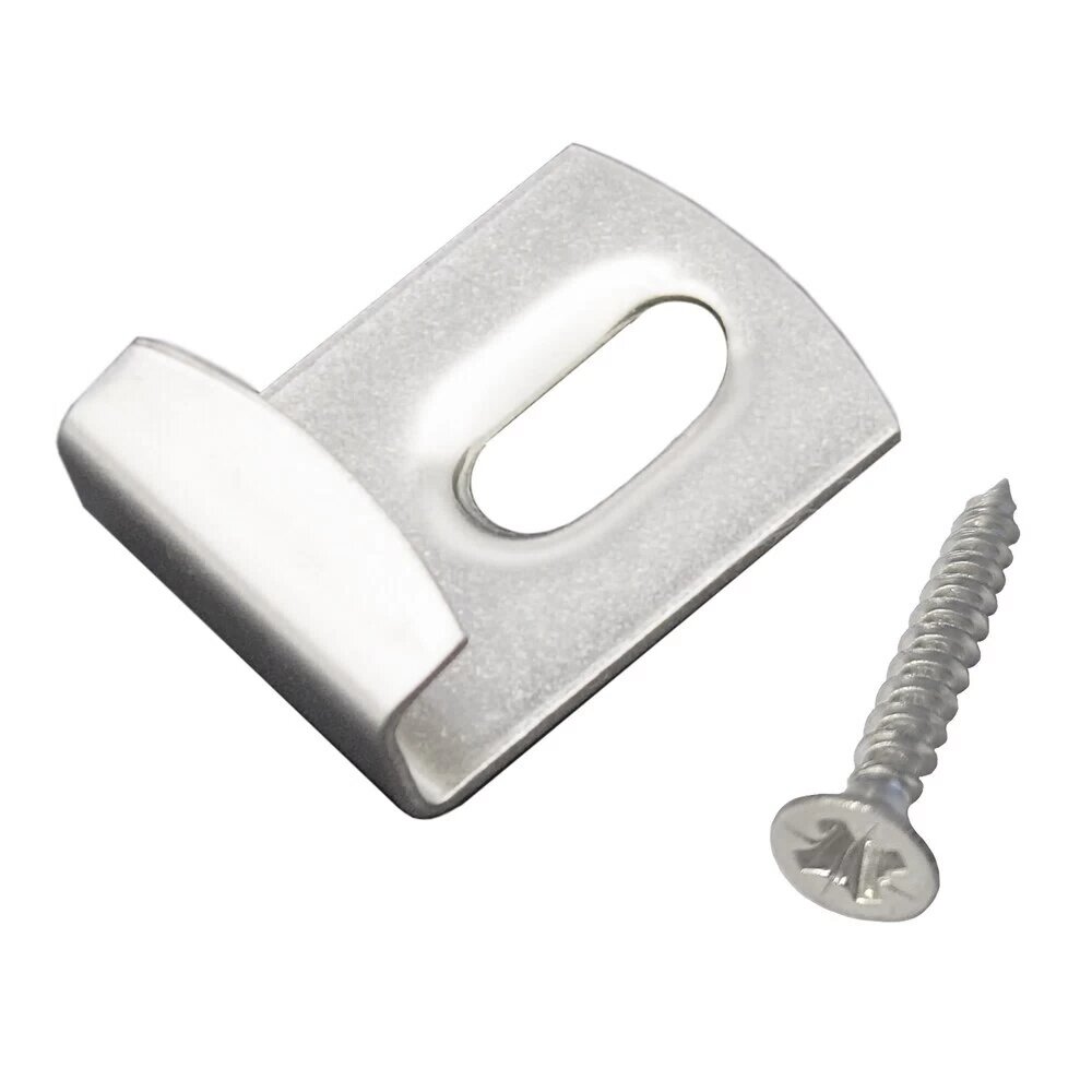 Клипса стартовая монтажная Осфикс для шовного монтажа доски ДПК Greenwerk с саморезом нержавеющая сталь (10 шт.) Осфикс lgr246