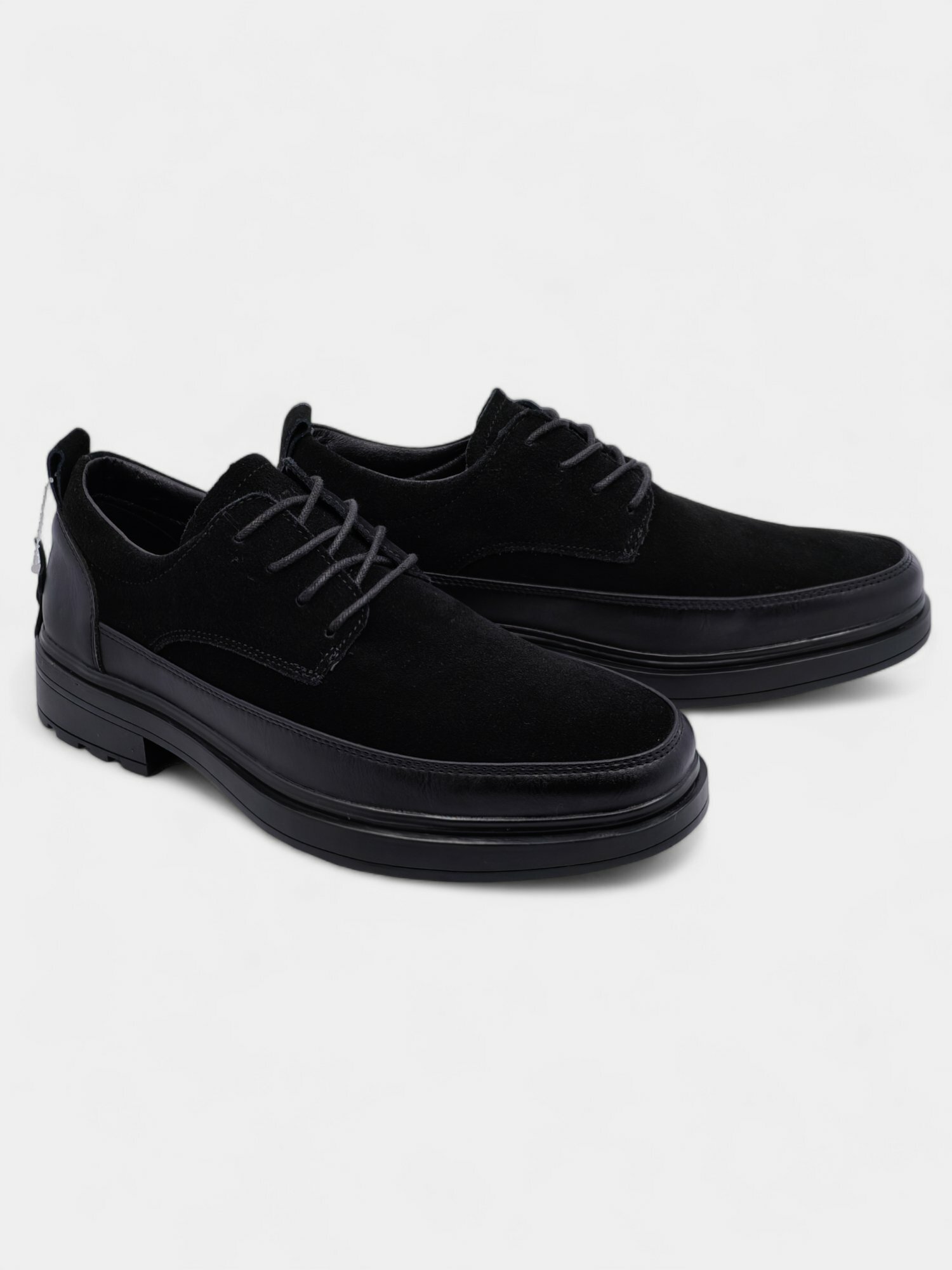 Лоферы  мужские туфли, замшевые туфли, классические туфли, повседневная обувь, мужская обувь, туфли из натуральной замши, туфли без меха, демисезонная обувь, туфли на толстой подошве, комфортные туфли, офисная обувь, стильные туфли, туфли с шнурками, туфли на каблуке, туфли для мужчин, обувь из замши, туфли на каждый день, размер 39 40 41 42 43 44, белый — фото 1