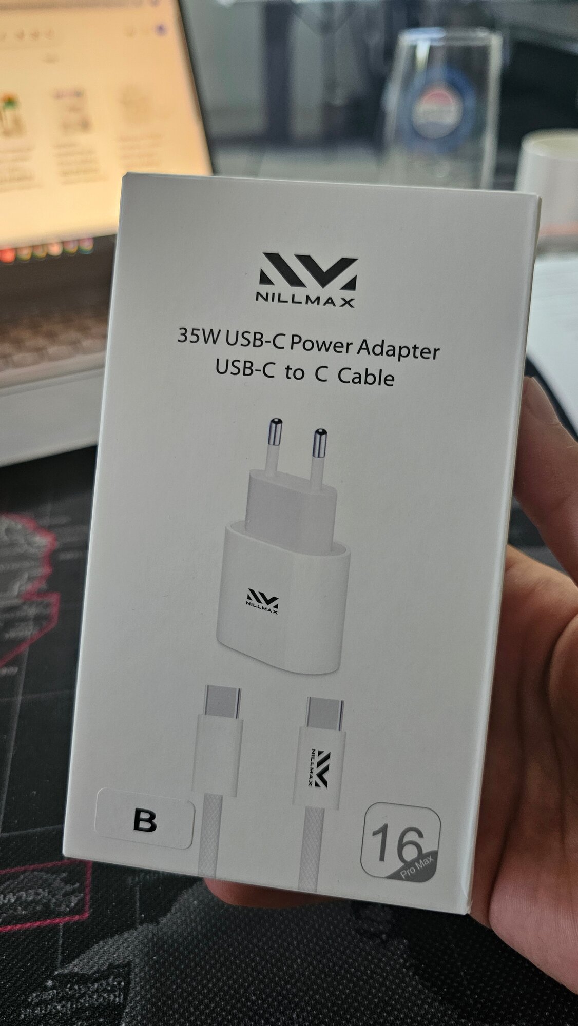 Зарядное устройство Nillmax, для iPhone 16/15/14/13/12 Pro/Pro Max, кабель Type-C