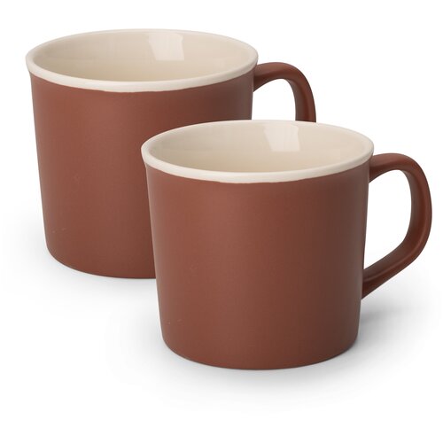 Набор кружек фарфоровых Atmosphere, 340 мл, 2 шт, бордовый