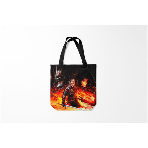 фото Сумка-шоппер / 40х40 см / геймерам / the witcher 3 wild hunt burnettie