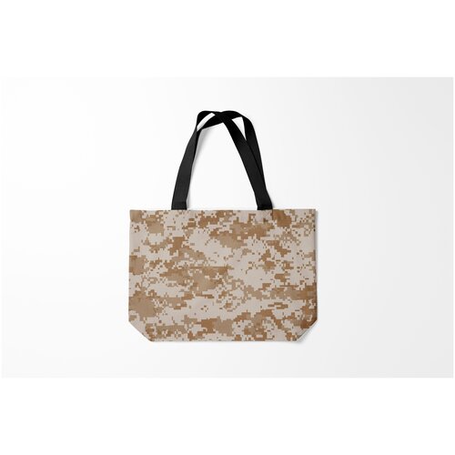 фото Сумка-шоппер / 46х35 см / силовые структуры / армейские камуфляжный пиксель burnettie