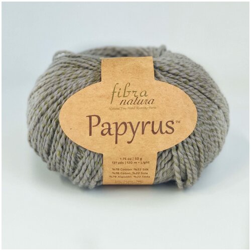 Пряжа для вязания Fibra natura papyrus 78% хлопок 22% шелк;50гр120м