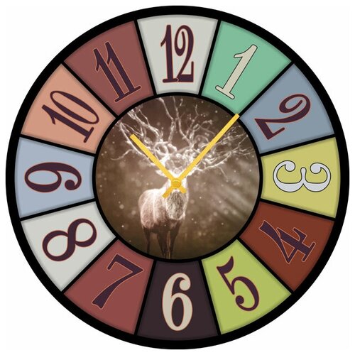 фото Svs настенные часы svs 3502769 волшебный олень