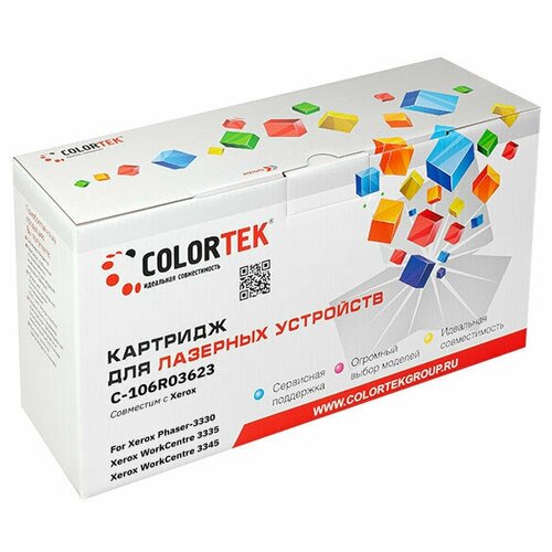 Картридж лазерный Colortek CT-106R03623 для принтеров Xerox картридж лазерный colortek ct 113r00724 пурпурный для принтеров xerox