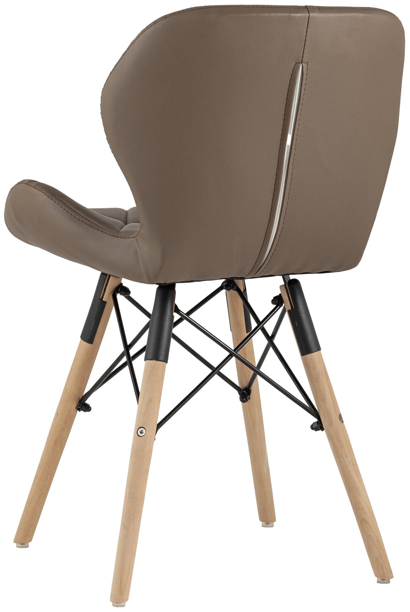 Комплект стульев STOOL GROUP Бон, массив дерева/искусственная кожа, 4 шт., цвет: коричневый - фотография № 3