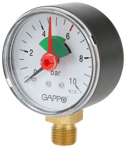 <b>Манометр</b> радиальный Gappo G1470.4 1/4"х4 бара Описание <b>манометра</b> радиального Gappo G1470.4 1/4"х