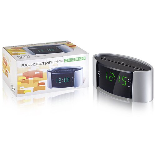 Радиобудильник CR-2803GРадиоЧасы 142600₽