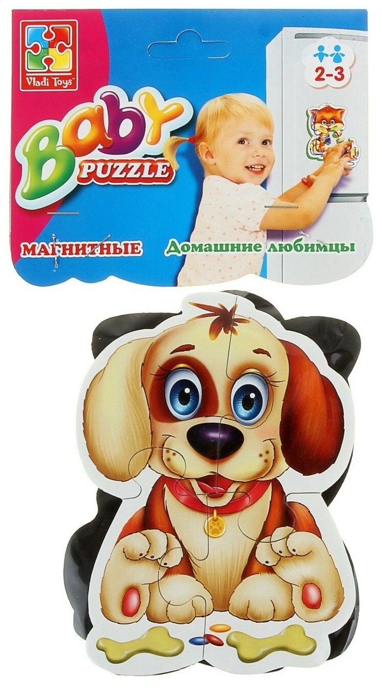 Пазлы мягкие магнитные Vladi Toys Домашние любимцы - фото №12
