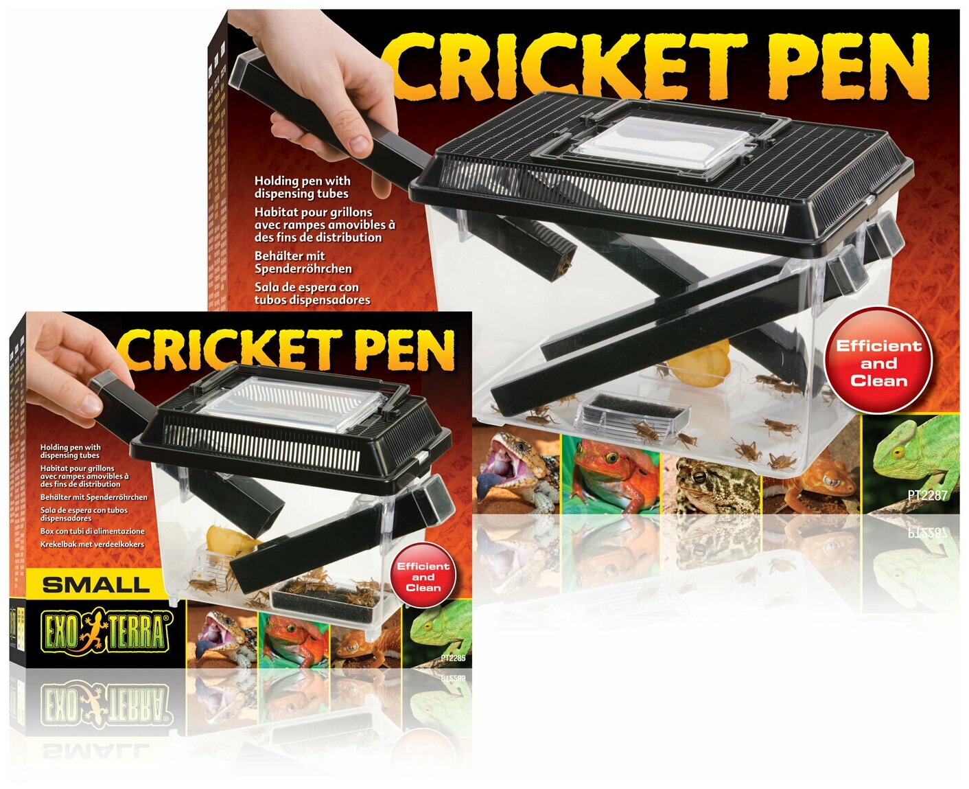 Контейнер для живого корма Exo Terra Cricket Pen маленький, 18*14*11 см