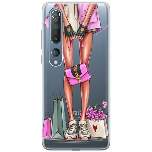 фото Чехол - накладка transparent 3d для xiaomi mi 10 с принтом "bags" re:pa