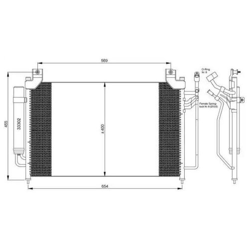 Радиатор кондиционера Easy Fit NRF 35881