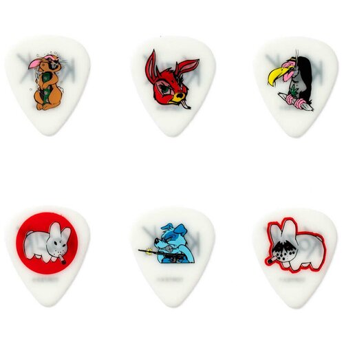 Медиаторы, толщина 0.6 мм, 6 шт. Dunlop Frank Kozik BL109P060 6Pack