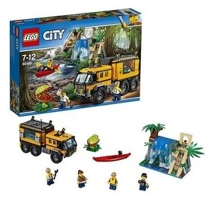 Конструктор LEGO City 60160 Передвижная лаборатория в джунглях