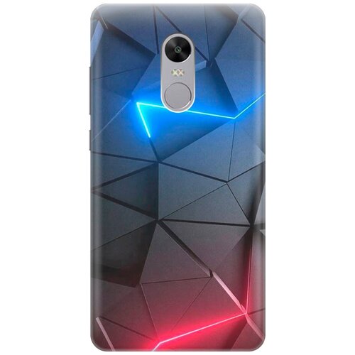 фото Силиконовый чехол на xiaomi redmi note 4x / сяоми редми ноут 4х с принтом "графитовые грани gosso