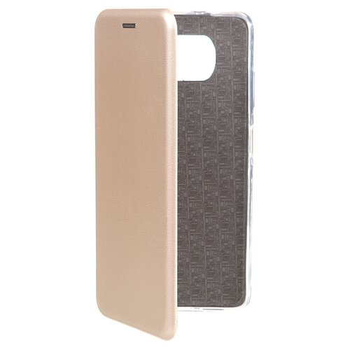 фото Чехол zibelino для poco x3 book gold zb-xia-x3-gld