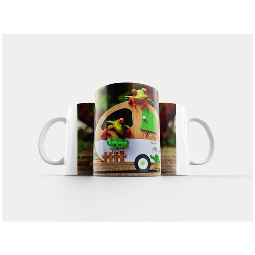 фото Кружка "лягушки, караван, веселье" 320 мл lotsprints