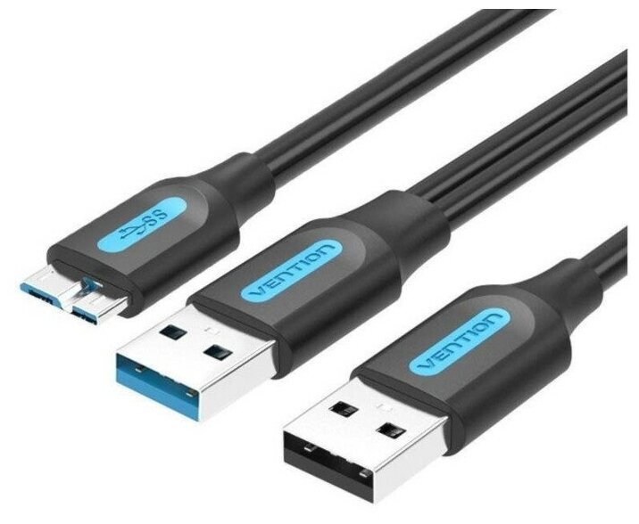 Аксессуар Vention USB 3.0 AM - Micro B / USB 2.0 AM 50cm CQPBD