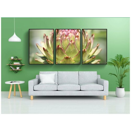 фото Набор модулных постеров для интерьера "артишок, фрукты, овощи" 60x90 см. в тубусе, без рамки lotsprints