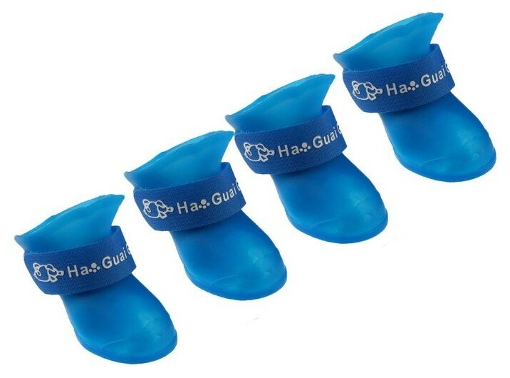 Сапоги резиновые "Вездеход", набор 4 шт, р-р L (подошва 5.7 Х 4.5 см), синие