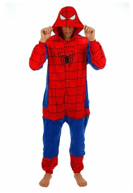 Костюм-пижама Кигуруми (Kigurumi) для взрослых Человек-паук (Spiderman) 