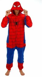 Костюм-пижама Кигуруми (Kigurumi) для взрослых Человек-паук (Spiderman) (размер S, рост 145-155)