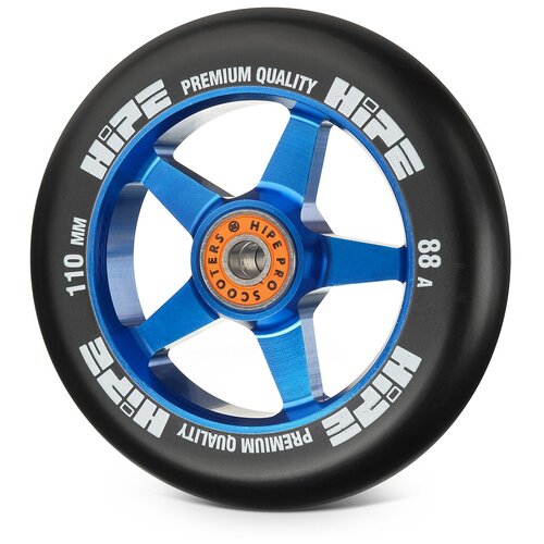 HIPE Колесо HIPE H09 110мм blue/black колесо hipe 5 spoke 100mm красный черный для трюкового самоката