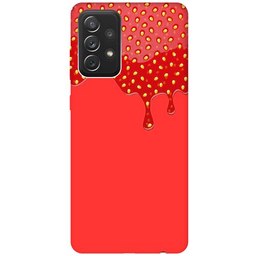 Силиконовый чехол на Samsung Galaxy A72, Самсунг А72 Silky Touch Premium с принтом Jam красный силиконовый чехол на samsung galaxy a72 самсунг а72 silky touch premium с принтом fall in love красный