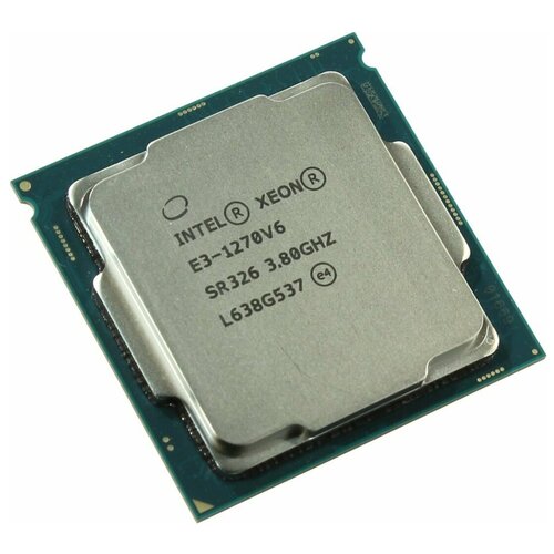Процессор Intel Xeon E3-1270 v6 LGA1151, 4 x 3800 МГц, OEM процессоры intel процессор e3 1270 v2 intel 3500mhz