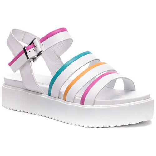 фото Босоножки vitacci, натуральная кожа, размер 37, белый