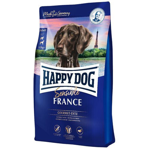 Сухой корм для собак с уткой Хэппи Дог Франция Happy Dog Supreme Sensible France, 11 кг