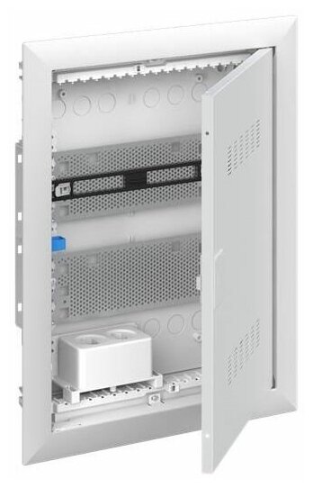 Шкаф мультимедийный ABB UK620MV с розеткой и DIN-рейкой (2 ряда) 2CPX031390R9999