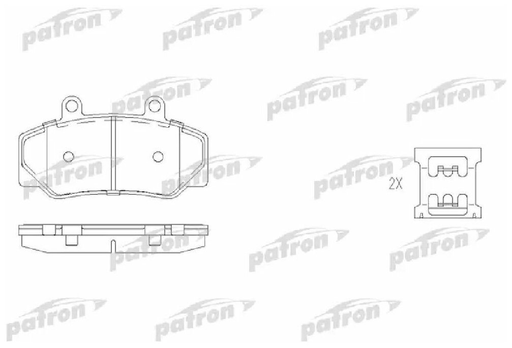 Колодки тормозные дисковые передн VOLVO 740 84 92 740 Kombi 85 92 760 86 92 760 Kombi 86 92 780 87 90 940 90 94 9 PATRON PBP628