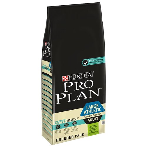 Сухой корм для собак крупных пород Pro Plan Optidigest ADULT LARGE ATHLETIC SENSITIVE DIGESTION (ягненок) (18 кг) purina pro plan adult dog optidigest small mini sensitive digestion взрослые собак мелких пород с чувствительным пищеварением ягненок рис 3 кг х 4шт