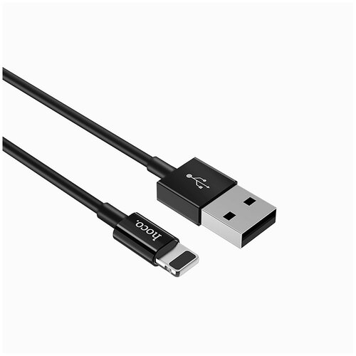 USB кабель Hoco X23 Skilled Lightning charging черный кабель hoco x23 skilled lightning l 1m белый