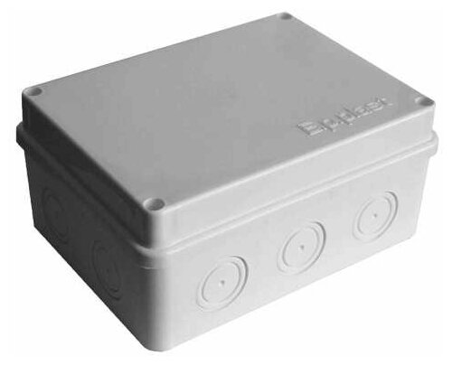фото Коробка распр. ОП 150х110х70 10 выходов без гермовводов IP54 крышка на винтах сер. Epplast 215312, 1шт