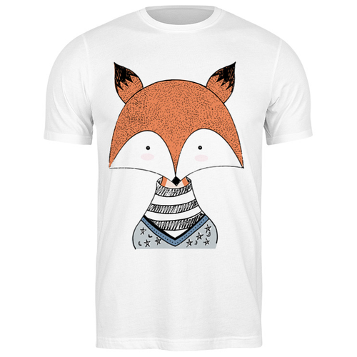 Футболка Printio 2989909 Fox Here, размер: M, цвет: белый